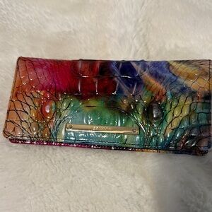 Brahmin Vibrant Croc-Embossed Wallet